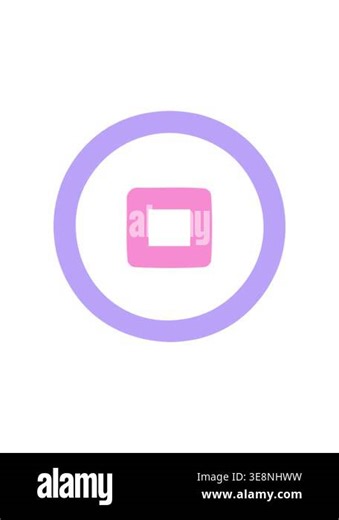 attention grabbing animation of stop button symbol icon Stock Video Footage - Alamy