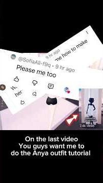 Anya outfit tutorial! #roblox #dti #tutorial #shorts #fypシ