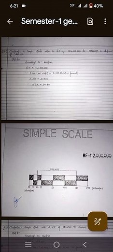 BA. First year geography practical file|| sem 1 geographypractical