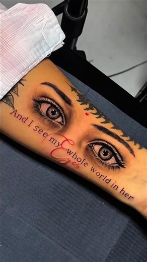 Real eyes tattoo, tattoo artist in Gurgaon, tattoo shop near me #shorts #tattoo #tattootimelapse