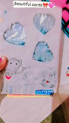 🎨 Make Beautiful Aesthetic Cards with Paper | DIY Craft Tutorial#new #trending #ytshorts #viral