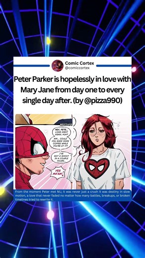 Peter Parker has carried a deep, unwavering love for Mary Jane Watson.#marvel #spiderman