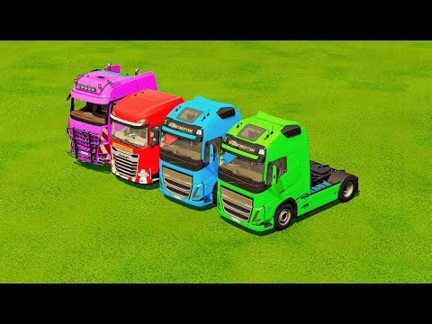 TRANSPORTING DUMP TRUCKS, TANKER TRUCKS & FIRE ENGINE WITH BIG TOW TRUCKS! - Farming Simulator 22
