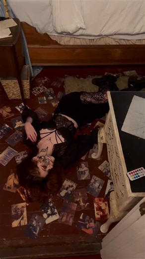 “The floor seemed wonderfully solid. It was comforting to know I had fallen and could fall no farther” -Sylvia Plath 🔔🫙 Makeup @covenbeauty Skirt @killstar I had a wonderful time working with @artisticsamurai on this shoot! I have so many images from this I don’t even know where to start! Truly wonderful to be back modeling after such a long hiatus. I hand drew the rose on my face myself with eyeliner and styled each outfit. | The Model Rose