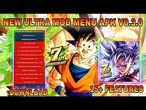 Dragon Ball Legends V6.3.0 ULTRA MOD MENU APK / DB Legends Hack / 15 + Mod Menu Features