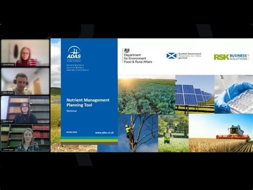 How to use Defra s Nutrient Management Planning Tool (NMPT GB) ADAS webinar recording - March 2026 | ADAS
