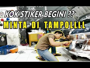 STIKER SILVER CHROME AHHA TEAM SUZUKI ERTIGA FULL WRAPPING