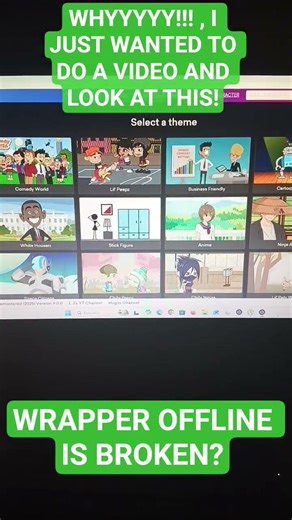 WRAPPER OFFLINE BROKEN? I've thinking about making a video, but the app seems to be malfunctioning.