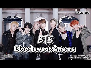 BTS (방탄소년단) Blood sweat & tears english lyrics english subtitles