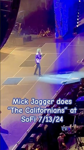 Mick Jagger does SNL’s “THE CALIFORNIANS” at SoFi LA #therollingstones #mickjagger #snl