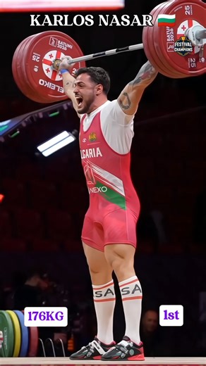 Karlos Nasar 176kg Snatch 🥇 | European Championships 2026 #shorts #weightlifting #trending #viral