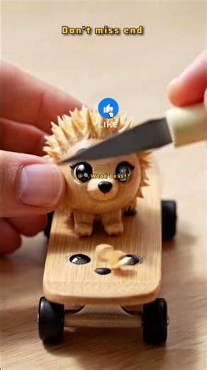 "Village Grandpa Makes Tiny Hedgehog Skateboard – Full Craft!" Video 43 || new 2026 || #ytshorts