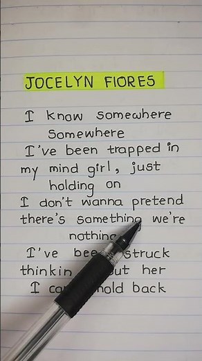 Jocelyn Flores Lyrics