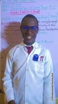 Classification of Living Things Pt. 1 Exam Strategy #waecbiology #classificationoflivingthings #waec