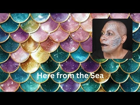 Creative Makeup Gothic Mermaid Look Split Face Makeup