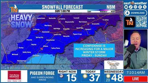 A Major Winter Storm is Brewing Let’s dive into the details this morning with the latest information from Meteorologist Mike Witcher. This morning update is sponsored by: @volunteerhomemortgage | Mike Witcher