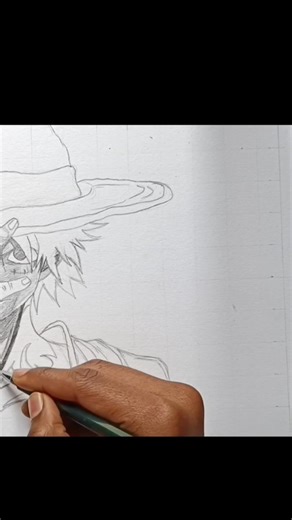 I drow Monkey D Luffy REALISTIC SKETCH #shorts#viral #sketch