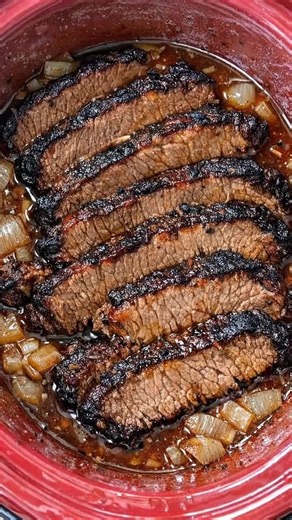 Slow Cooker Onion-Braised Beef Brisket Recipe