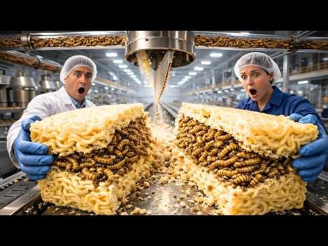 Inside a U.S. Factory Turning Millions of Worms Into Instant Noodles You Eat Every Day