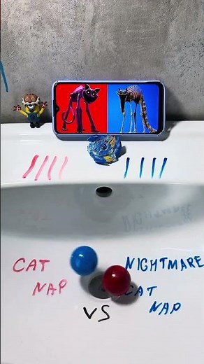 Catnap vs Nightmare Catnap 👾 #duel #poppyplaytime