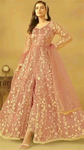 Net_ fabric_fancy_dress # stylish party wear dress design