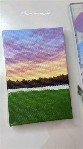 Dandelion painting tutorial/Acrylic painting for beginners