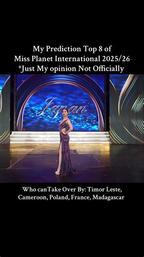 Predictions for Miss Planet International 2025/26