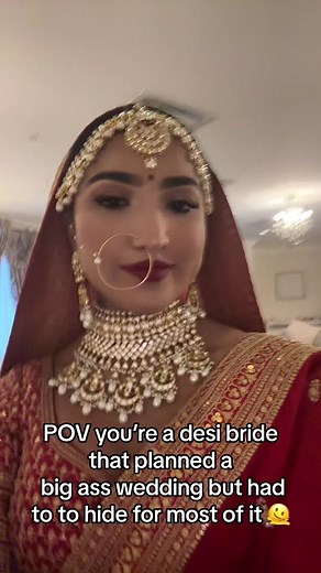 im glad evergone else had a good fime and ate well 🫠 #desi #desiwedding #desibride #bengali #southasian #bridallook #bengaliwedding