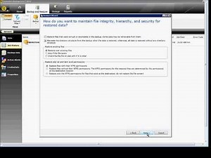 How to restore files or folders in Symantec Backup Exec 2012