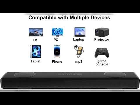 Unisyomyo 100W Sound Bar for Smart TV