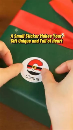  Add a little Christmas magic to your gifts! ✨ Personalize adorable cartoon stickers with names or festive designs. Perfect for making every present extra special!  | Megacustom.com | Facebook