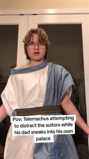 HE'S TRYING SO HARD! #fyp #foryou #epicthemusical #epiccosplay #telemachuscosplay