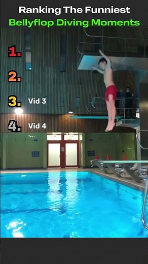 💦😂 Ranking The Funniest Bellyflop Diving Moments!