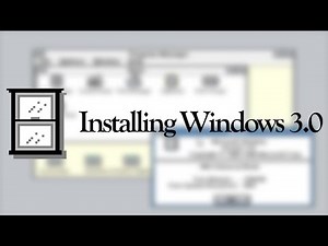 Installing Windows 3.0
