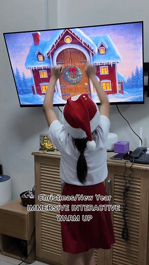 Christmas/NewYear Immersive Interactive Warm up #prettyesha #alexaayiesh #immersive #interactive #exercise #goodvibes #viralvideoシ #reelschallenge | PrettYesha