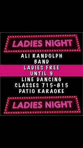 Get ready for an epic night at Wayneo’s Silver Bullet on Saturday, Nov 15 as The Ali Randolph Band takes the stage with high-energy country and rock! 🎤🔥 It’s Ladies Night — ladies get in FREE until 9pm! We’re starting the evening with Line Dancing Classes from 7:15–8:15pm, plus Patio Karaoke and Free Pool all night. Doors open at 7pm — be here for the party! 💃🕺 | Wayneo's Silver Bullet