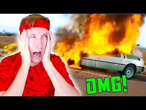 DELOREAN EXPLODES [REUPLOAD] CHAD WILD CLAY [Deleted Video] JUSTIN TRAPPED INSIDE IT - VY QWAINT
