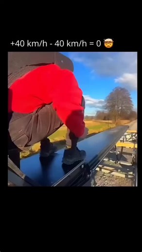 sci. || tech. on Instagram: "When you jump forward on a moving bus, train, or skateboard and suddenly appear to hang still relative to the ground for a split second, it feels like you’ve “canceled out” motion, but what’s really happening is a powerful mix of inertia, relative motion, and timing. According to Newton’s First Law of Motion, your body naturally wants to keep moving at the same speed as the object you’re riding. . . . When you jump, you carry that forward speed with you, but if you p