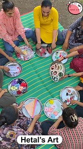 13M views · 136K reactions | Exchange your gift with your bestie - Diwali Lakshmi puja decoration - Indian rituals #diwali #lakshmi | Hetal's Art | Facebook