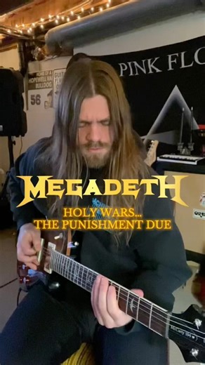 Megadeth - Holy Wars (guitar cover) #megadeth #guitarcover #guitarist #metal #cover #shorts