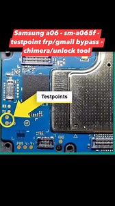 Samsung a06 - sm-a065f - testpoint frp/gmail bypass - chimera/unlock tool | Computer & mobile services & travel vlogs