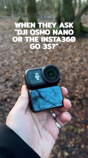 Corinne & River | UK Family Life & Travel on Instagram: "ad | Which are you choosing? DJI @osmo_global nano VS. Insta360 GO 3S. We’ve been using the Osmo Nano for a lot of our content. It’s a camera that’s tiny but so powerful for the size and love the 10 bit colour along with the ease of connecting the DJI Mics to the camera. That said, the audio it can pick up without the mics is also great! To have this as a vlogging camera has been perfect! The settings we use to capture the best image: - Se