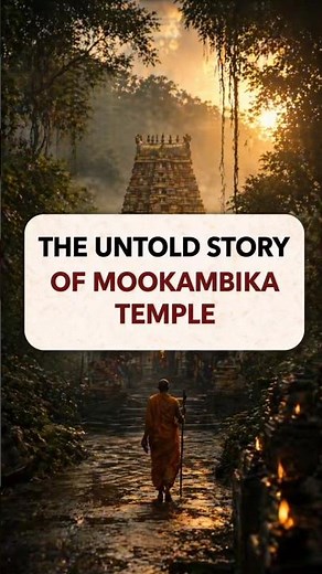 The Untold Story of Mookambika Temple!Adi Shankaracharya!#mookambikatemple#trending#shorts#temple