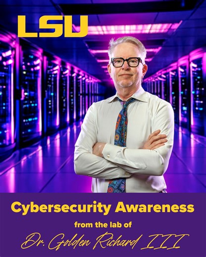 9.6K views · 77 reactions | It’s Cybersecurity Awareness Month! Students from Dr. Golden Richard III’s lab are sharing their top three tips to help you stay safe online.  Content by Tiger Creator: Madison Woods LSU Division of Computer Science & Engineering | LSU | Facebook