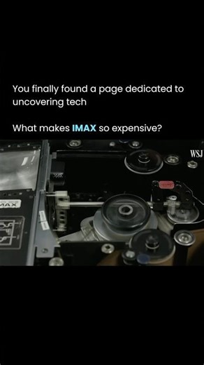 IMAX cameras are expensive because they rely on 65mm film instead of the standard 35mm film