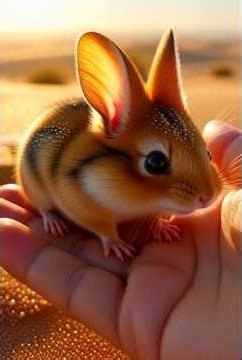 I found a tiny Golden creature in the Desert! 🏜️ #MicroMagic