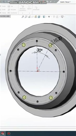 Solidworks Katı Model Aynalama #solidworks2016 #solidworkseğitim #solidworks #cad #ekstrüzyon #cnc