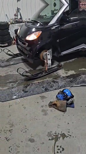 Smart fortwo with track #snowmobile | snow mobile