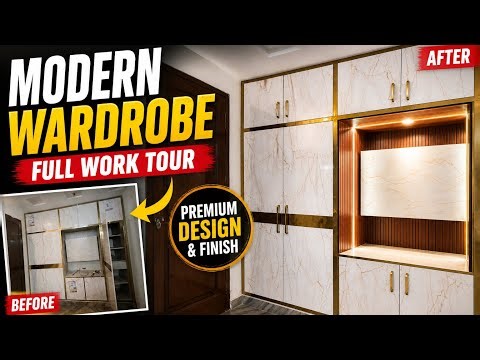 Custom Wardrobe Making Process 🛠️ | From Start to Finish | Plywood Wardrobe