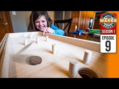 Build this DIY Penny Hockey Game in an hour with your kids! Plus we meet a maker, Zac Builds! S1E9